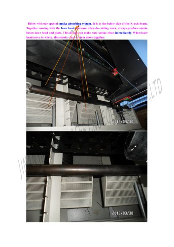 JQ fiber laser machine smoking clear system