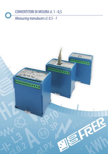 Measuring transducers cl. 0.5 - 1