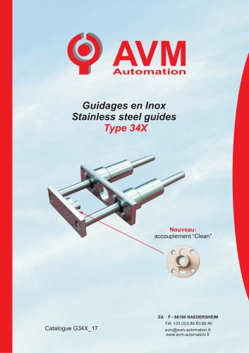 Guidages en Inox Type 34X