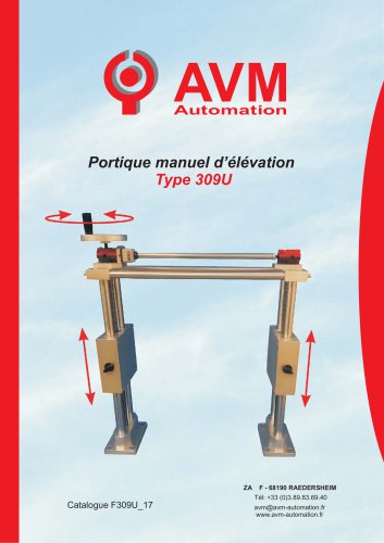 Portique manuel d'élévation à vis