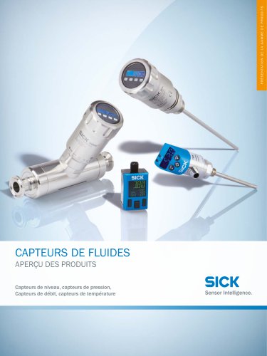 CAPTEURS DE FLUIDES - APERÇU DES PRODUITS