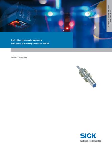 Inductive proximity sensors Inductive proximity sensors, IM08