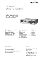 Gas Analyzer GA210 O2 paramagnetic