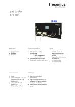 Gas Cooler RCI 700 Data Sheet