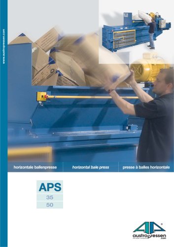 horizontal baling presses APS