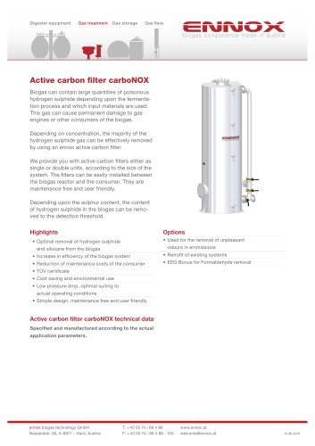 Active carbon filter carboNOX