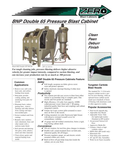 BNP Double 65 Pressure Blast Cabinet (Rev. A)