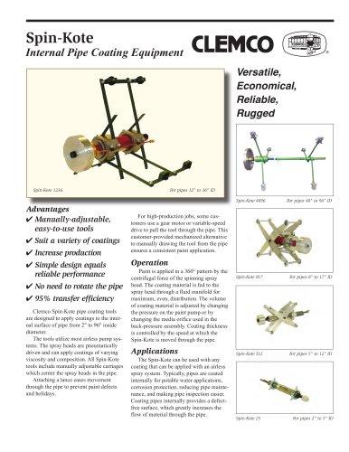 Spin-Kote Pipe Interior Painting Tools