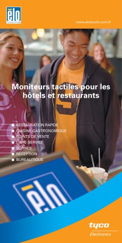 Moniteurs tactiles pour les hôtels et restaurants