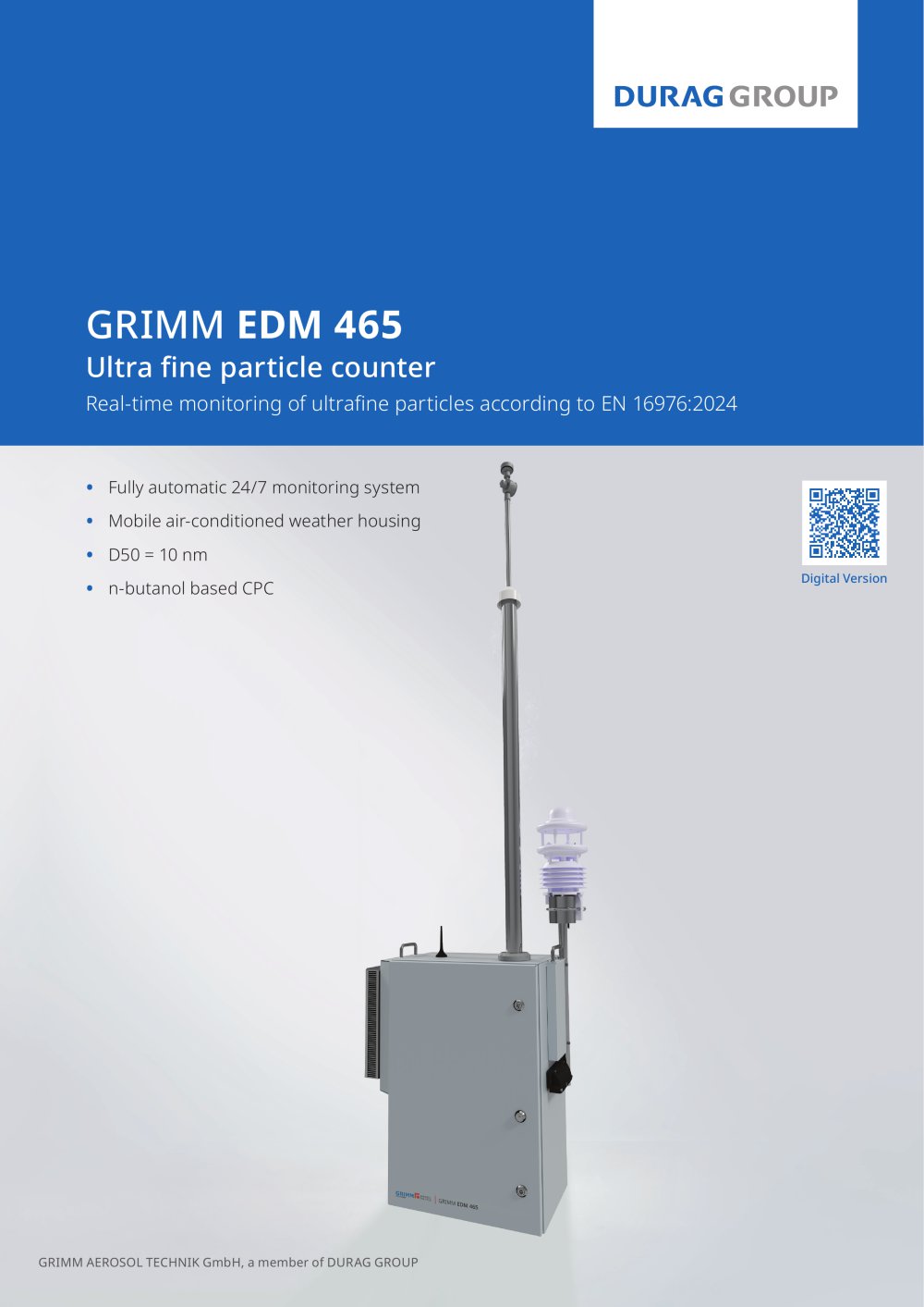 GRIMM EDM 465 - Ultra-fine-particle counter - DURAG GROUP