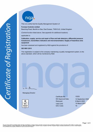 ISO certification