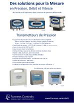 Transmetteurs de pression, étalons de pression, tubes de Pitot...