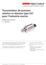 Capteur de pression 527 pour l`industrie marine 0 ... 1 – 60 bar - 1