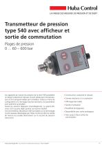 Capteur de pression 540 avec afficheur 0 ... 60 – 600 bar - 1