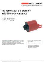 OEM Capteur de pression 503 0 ... 2.5 - 25 bar