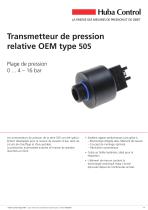 OEM Capteur de pression 505 0 ... 4 - 16 bar