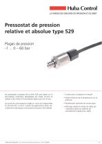 Pressostat électroniques 529 -1 ... 0 - 60 bar