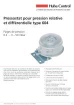 Pressostat mécaniques 604 0.2 ... 50 mbar