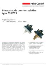 Pressostat mécaniques 620 2 … 220 mbar