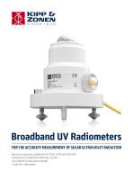 Broadband UV Radiometers