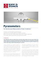 Pyranometers for accurate measurement of solar radiation