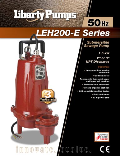 LEH200-E Series Sewage Pumps