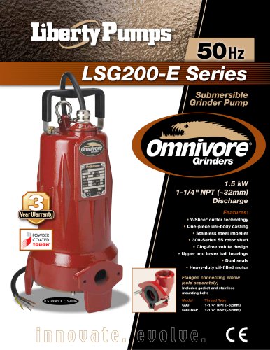 LSG200-E Series Grinder Pumps