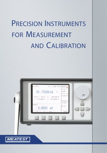 PRECISION INSTRUMENTS FOR MEASUREMENT AND CALIBRATION