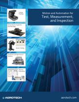 Motion and Automation for Test, Measurement and Inspection