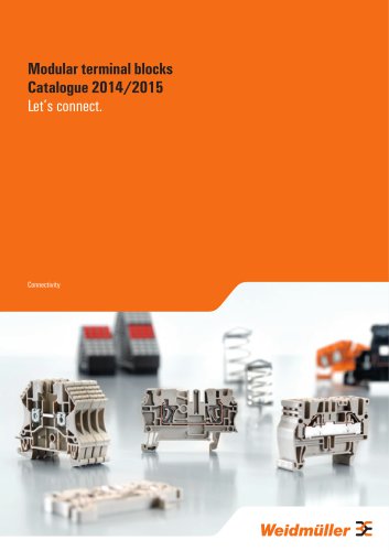 Modular terminal blocks Catalogue 2014/2015