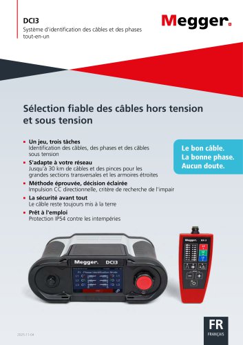 DCI3 - Système d'identification des câbles et des phases tout-en-un