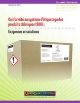 Conformité au système d’étiquetage SGH - livre blanc QuickLabel Systems - 1