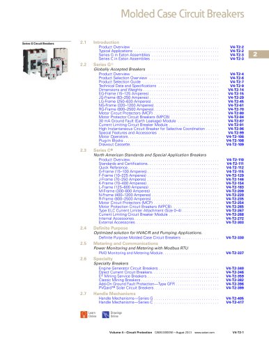 Molded Case Circuit Breakers