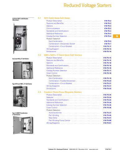 Reduced Voltage Starters