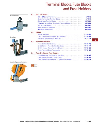 Terminal Blocks, Fuse Blocks and Fuse Holder