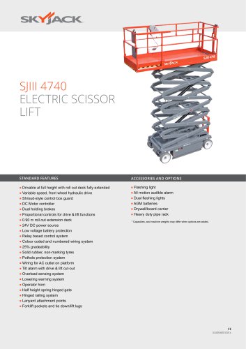 ELECTRIC SCISSOR LIFT - SJIII 4740