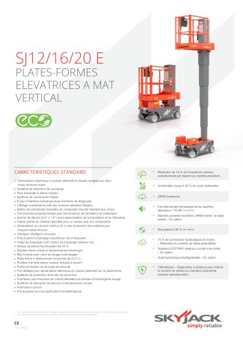 SJ12/16/20 E PLATES-FORMES ELEVATRICES A MAT VERTICAL