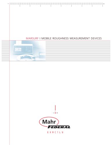 MarSurf Mobile Roughness Measurement Devices