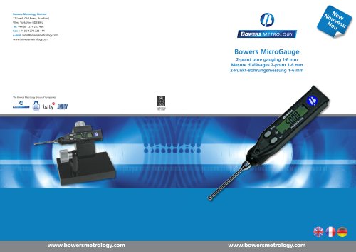 Bowers MicroGauge - Mesure d'alésages 2-point 1-6 mm