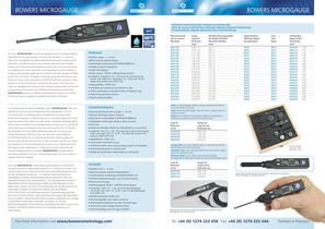 Bowers MicroGauge - Mesure d'alésages 2-point 1-6 mm - 2