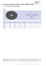 Scie circulaires/ couteaux circulaires fraises 3 tailles - 38