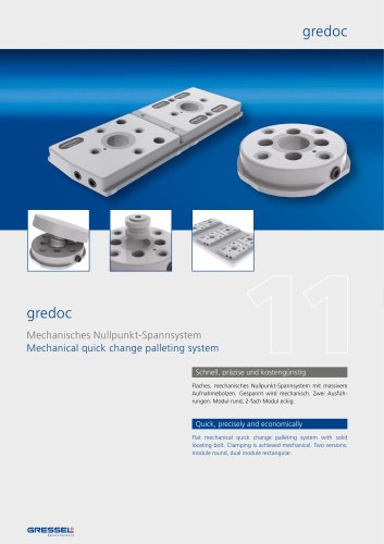 gredoc, Mechanical quick change palleting system