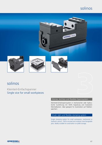 solinos, Single vice for small workpieces