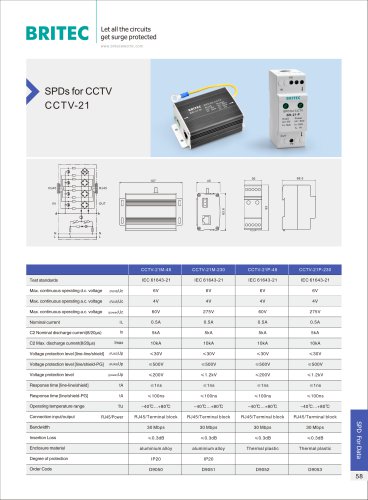 BR-CCTV-21-M BR-CCTV-21-P