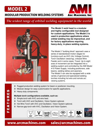 Model 2 - Modular Production Welding Systems