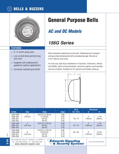 156G Series Catalog Page