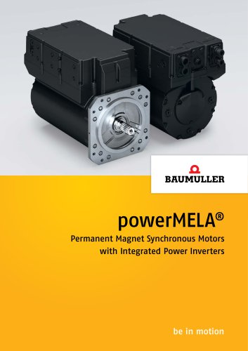 powerMELA® Permanent Magnet Synchronous Motors with Integrated Power Inverters