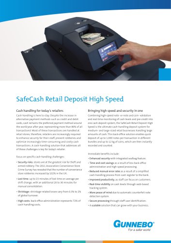 SafeCash Retail Deposit High Speed