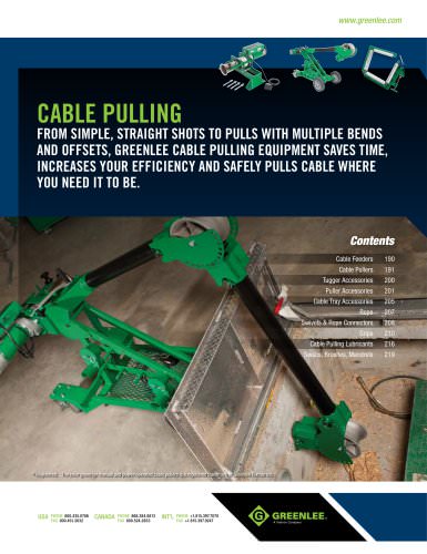 cable pulling: pages 189 to 220