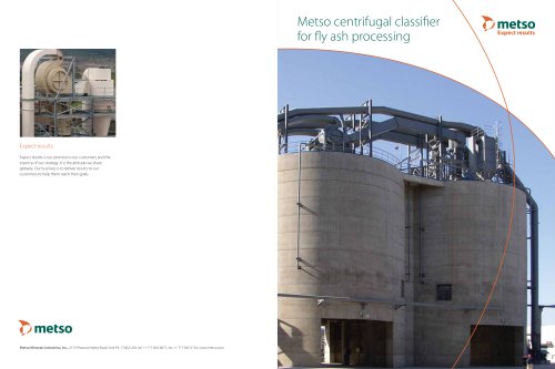 Metso Centrifugal Air Classifier for Fly Ash Processing